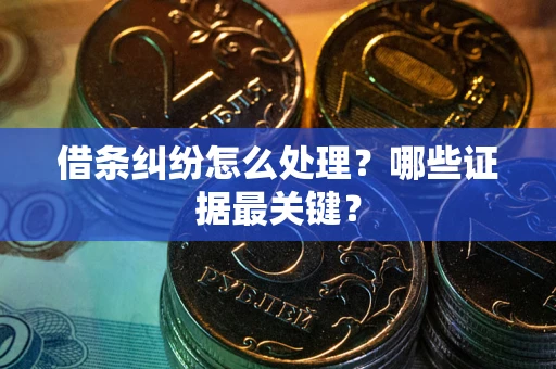 武汉借条纠纷怎么处理？哪些证据最关键？