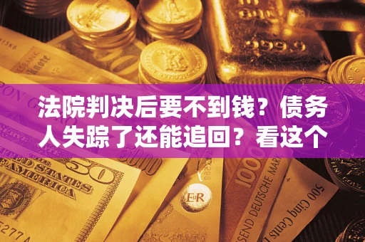 武汉法院判决后要不到钱？债务人失踪了还能追回？看这个方法！
