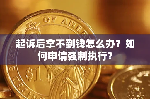 武汉起诉后拿不到钱怎么办？如何申请强制执行？