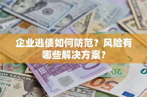 武汉企业逃债如何防范？风险有哪些解决方案？