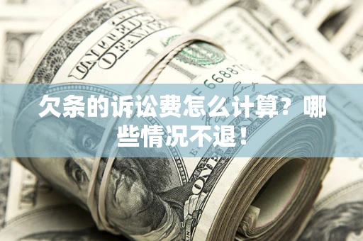 武汉欠条的诉讼费怎么计算?哪些情况不退! 武汉欠条的诉讼费怎么计算?哪些情况不退!