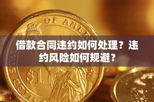 武汉借款合同违约如何处理？违约风险如何规避？