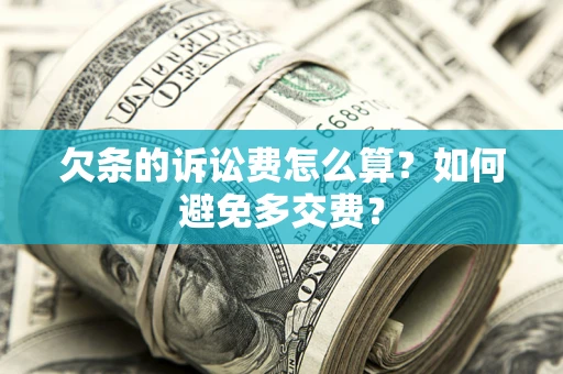 武汉欠条的诉讼费怎么算？如何避免多交费？