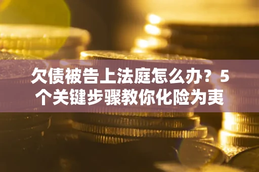 武汉欠债被告上法庭怎么办？5个关键步骤教你化险为夷