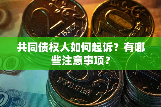 武汉共同债权人如何起诉？有哪些注意事项？