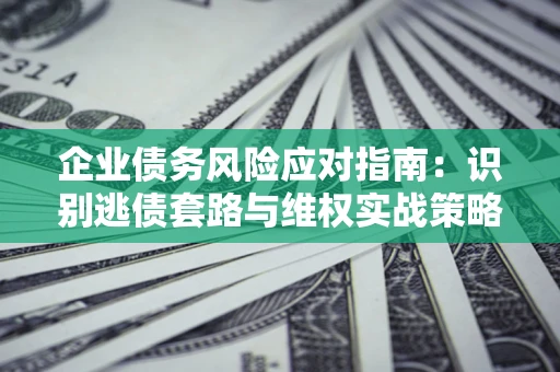 武汉企业债务风险应对指南：识别逃债套路与维权实战策略