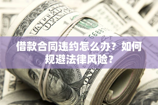 武汉借款合同违约怎么办？如何规避法律风险？