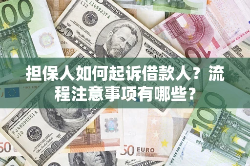 武汉担保人如何起诉借款人？流程注意事项有哪些？